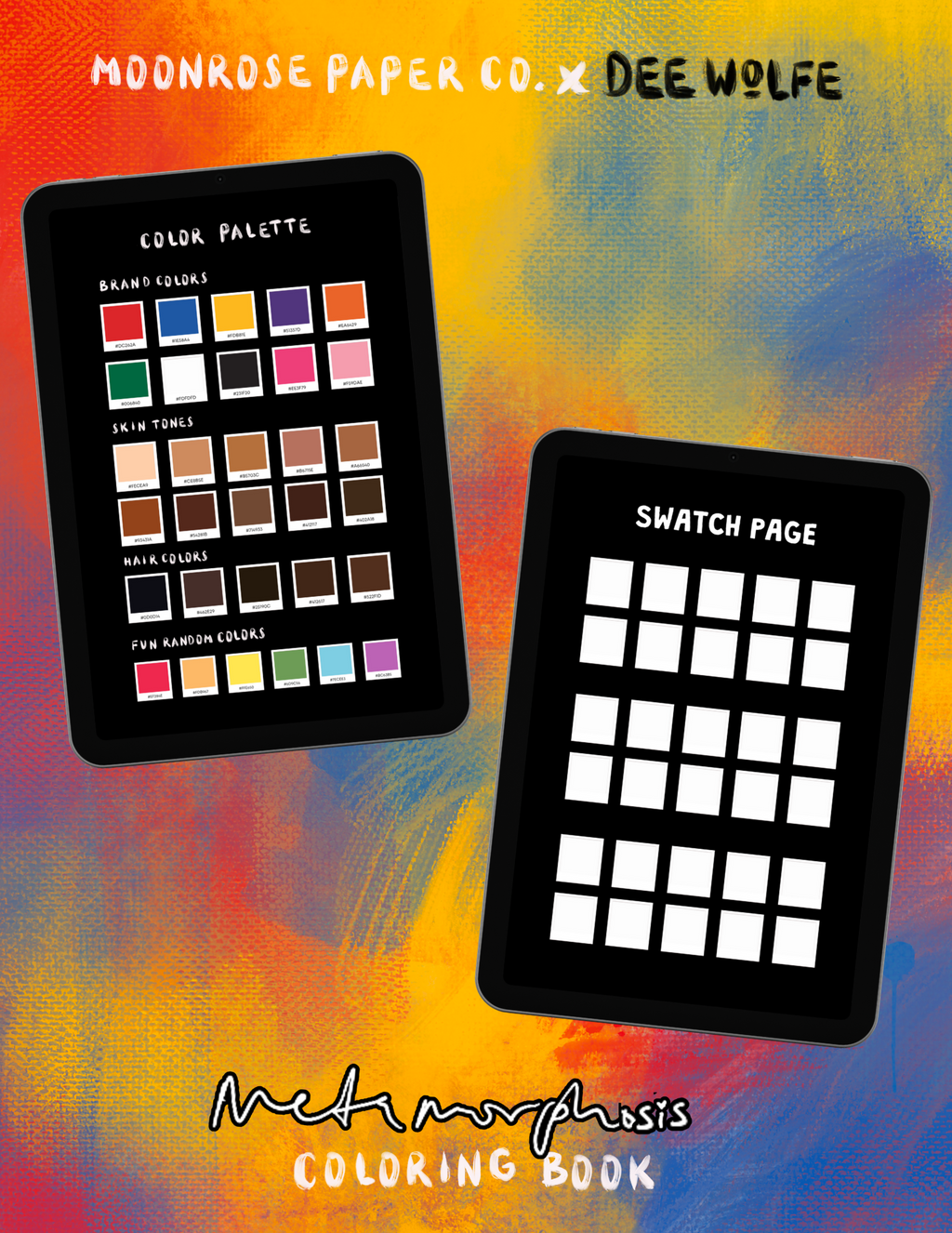 Metamorphosis Digital Coloring book