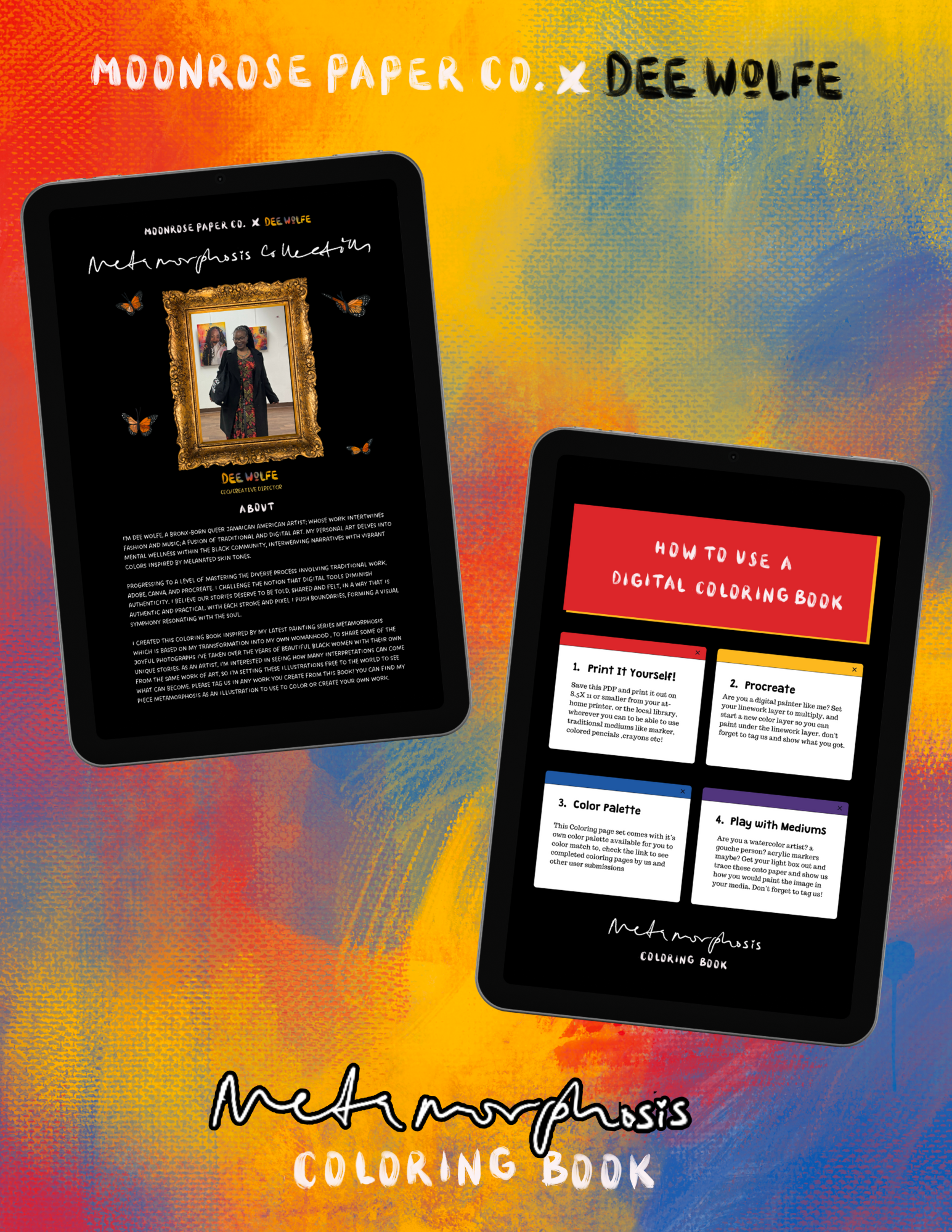 Metamorphosis Digital Coloring book
