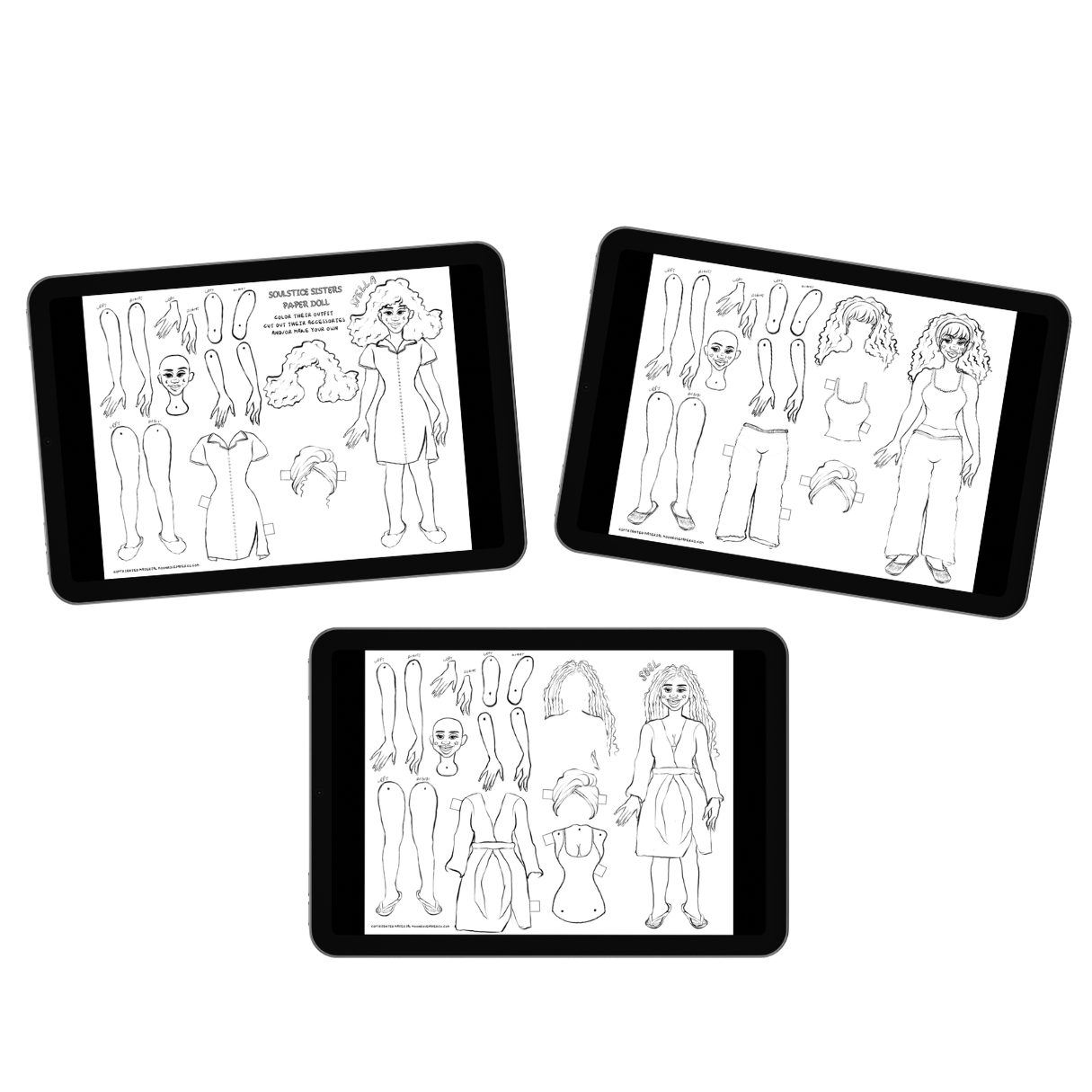 Soulstice Sisters Coloring & Activity Pages