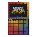 Hues of The Soul Printable Digital Monthly Calendar