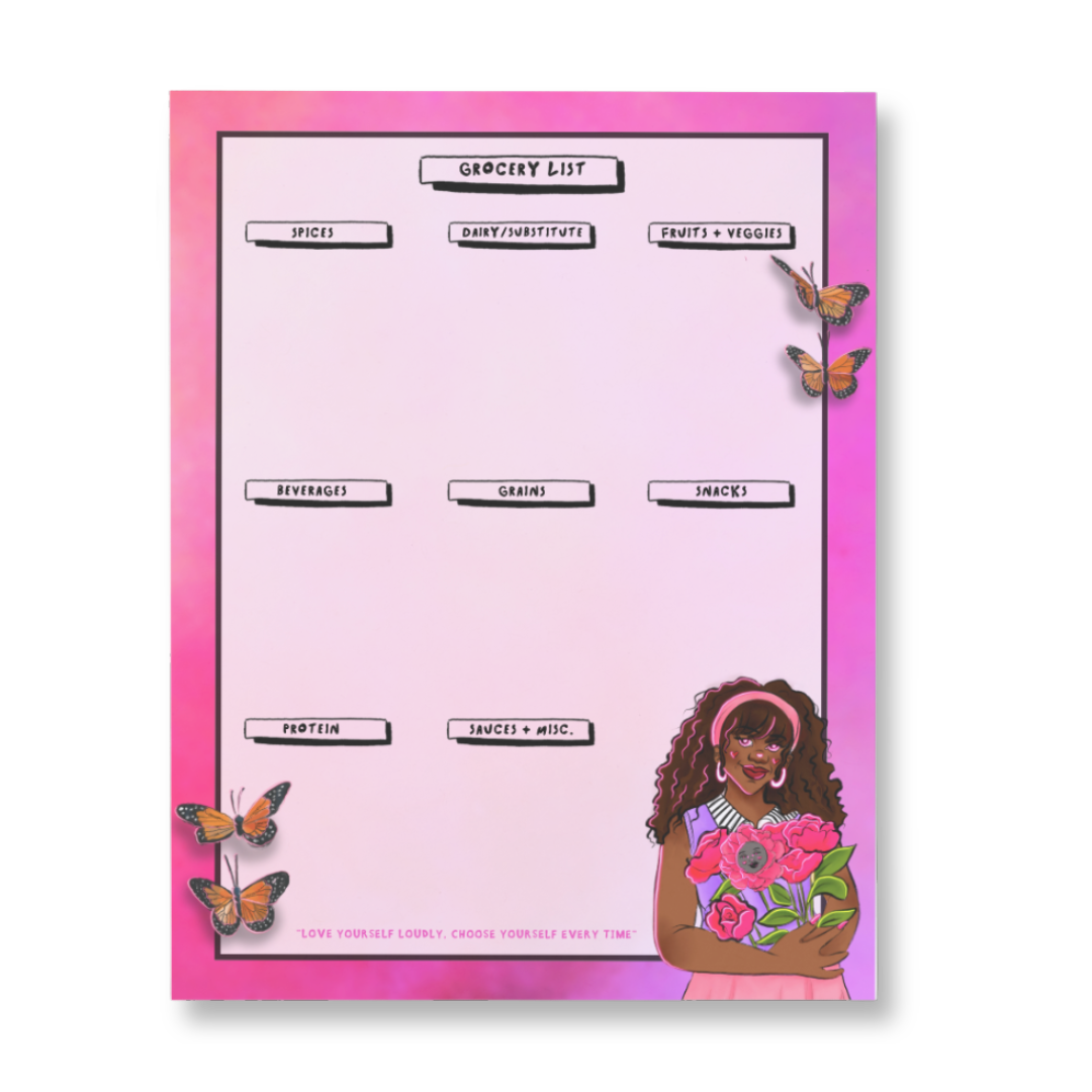 Grocery List Reusable Notepad