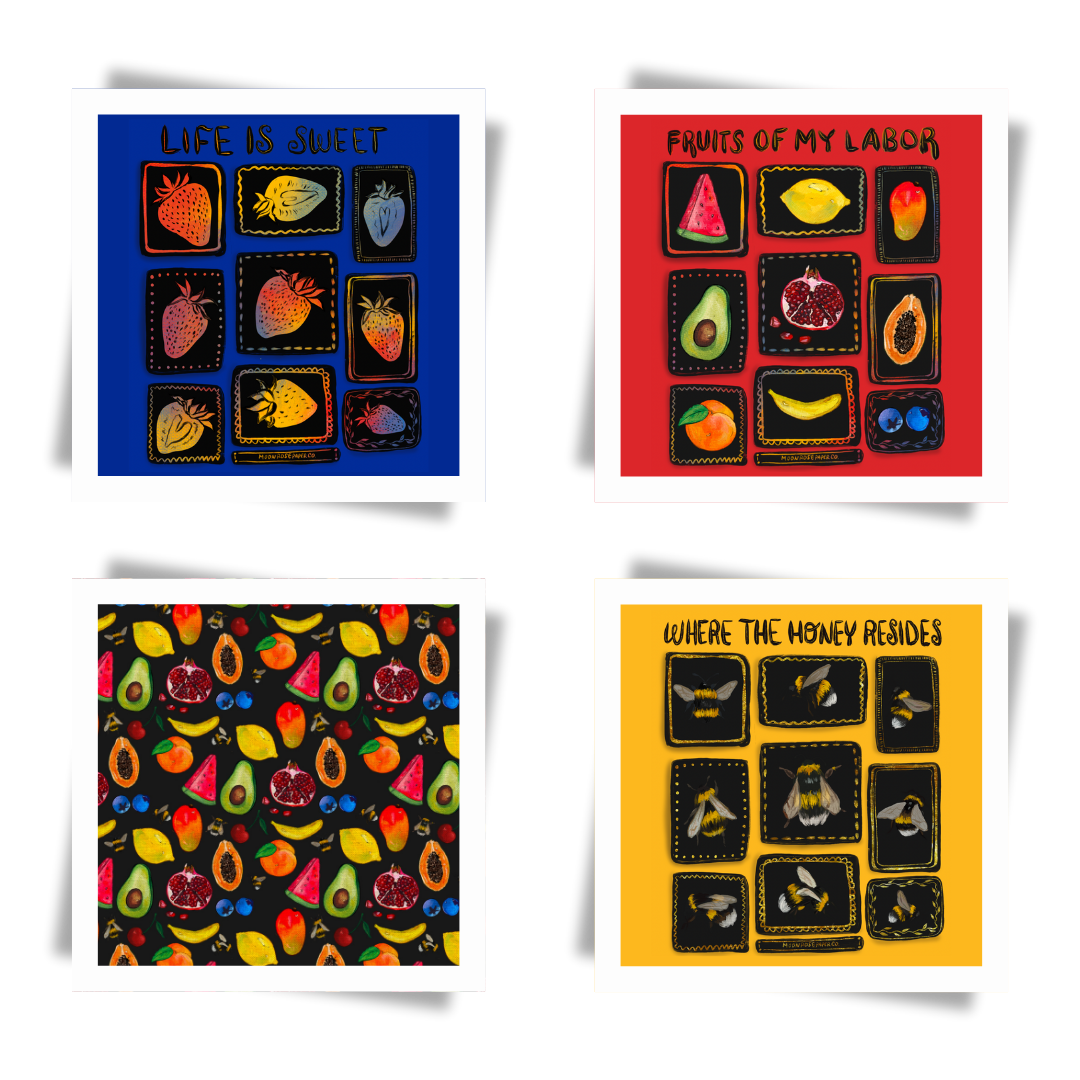 Happy Harvest Wall Art Mini Print Set