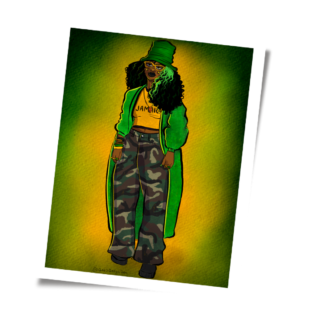 Jamaican Groove Wall art Print