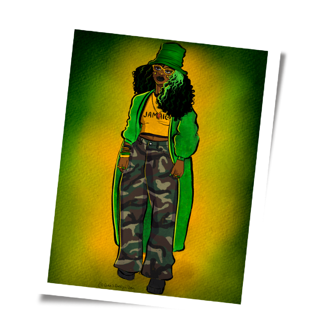 Jamaican Groove Wall art Print