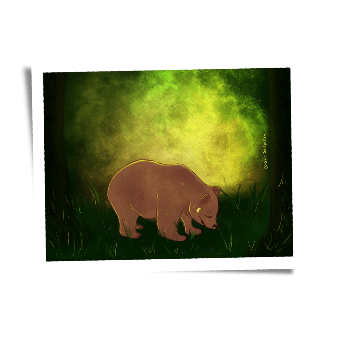 Luna Wall art Print