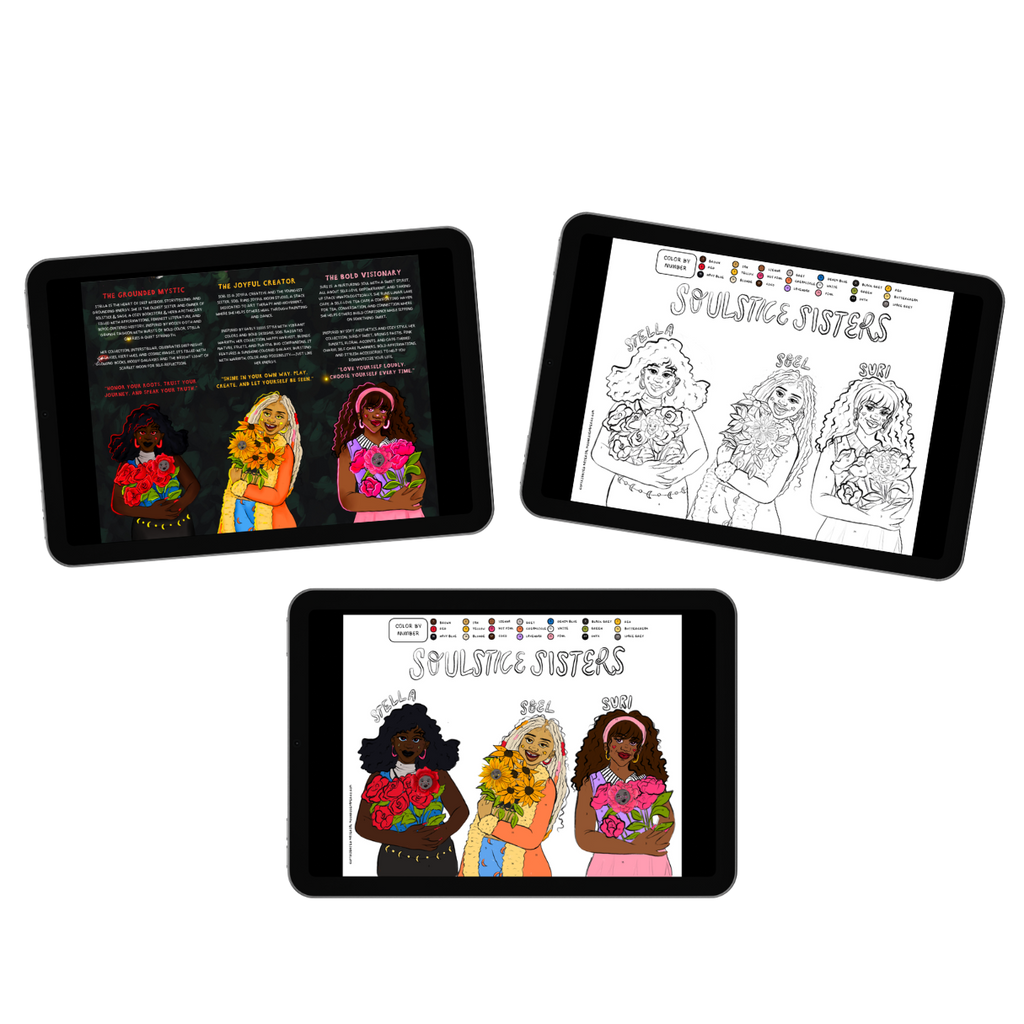 Soulstice Sisters Coloring & Activity Pages