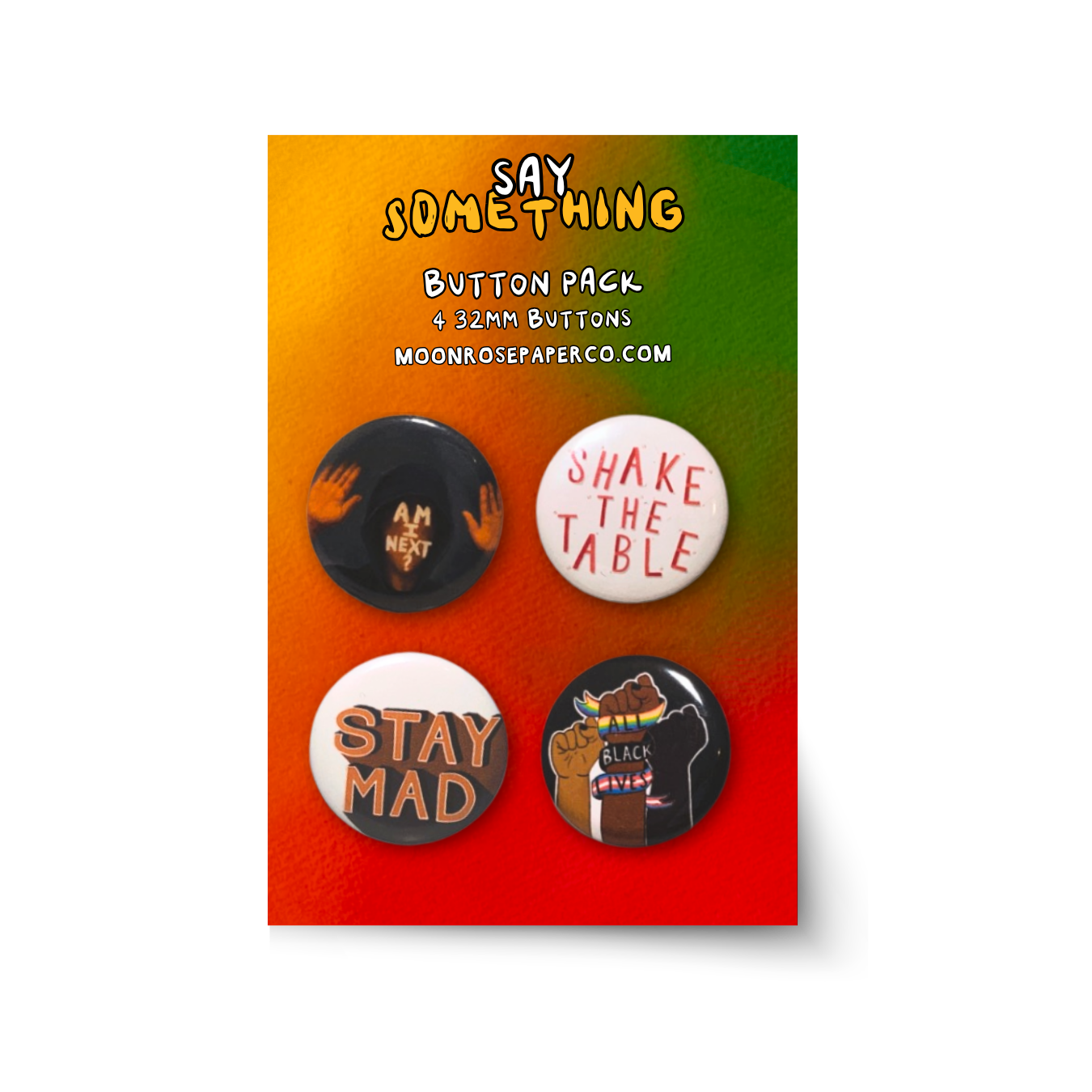 Say Something Button Pack